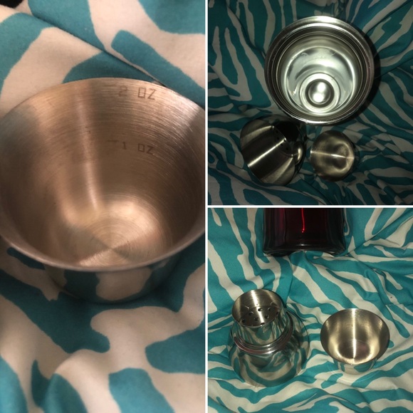 SOLD!!🥳Vintage Silver Bacardi Razz Cocktail🍸Shaker 🥃 - Picture 4 of 11